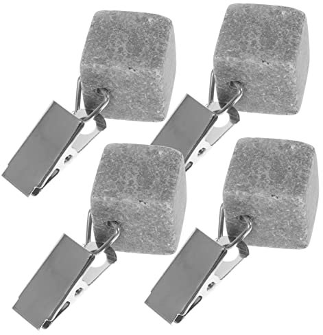 HOLIDYOYO 4stücke Wiederverwendbare Tischdeckengewichte Mit Metallclip Kompakt Und Für Outdoor-Events Camping Und Um Ihre Tischdecke Sicher Zu Befestigen