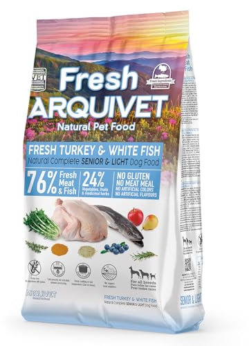 Arquivet Fresh Senior Light Pavo & Pescado Blanco 2,5Kg - Pienso Semihúmedo