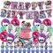 Monster H Birthday Party Decorations Supplies, Banner, Balloons, Cake Topper, Cupcake Toppers Cake Decorations