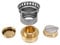 Alkoholherd, Alkoholbrenner mit Verlängertem Griff Tragbarer Trangia Alkoholofen Zum Camping -Picknick (GOLD) (GRAY)