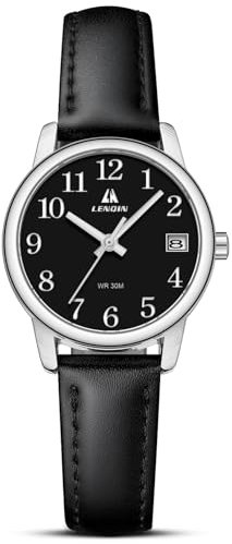 LN LENQIN Ladies Watches Analog Quartz Watches for Women Waterproof Womens Watch Women's Wrist Watch with Leather Strap