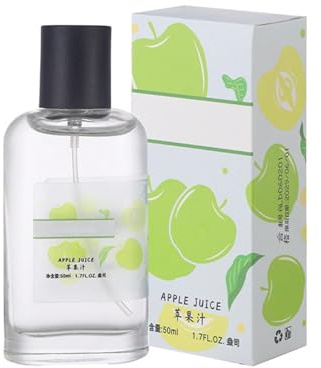Mela, Juice, profumo da donna, 50 ml, fruttato, floreale, uva verde e violetta, profumo fresco da donna leggero con tocco di mela, acqua profumata a lunga durata, idea regalo