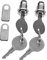 DIYEAH 2Sets Tubular Cabinet Locks with Keys Corrosion Resistant Security Lock for ATM Server Cabinets Electrical Cabinets and More Durable Impact Resistant Design