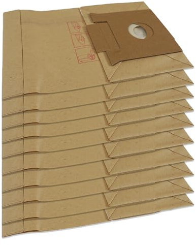Lot de 10 Sacs aspirateur Papier compatibles avec Rowenta, Ambia (après 2001), RO220, RO225, RO230, RO240, ZR470
