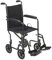 Drive Medical Fauteuil roulant de transport léger en acier avec accoudoirs fixes et assise de 48,3 cm, argenté