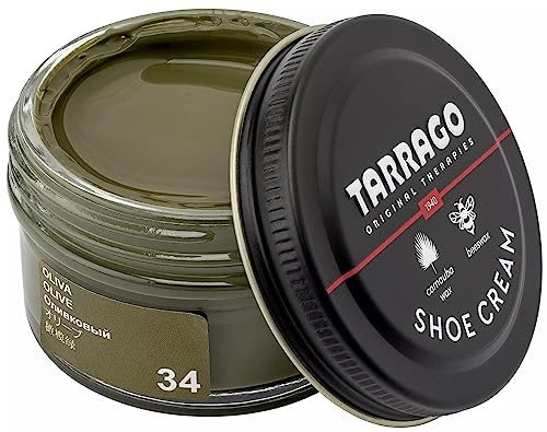 Tarrago Shoe Cream Jar 50 ML, Chaussures OU Complement Mixte Adulte, Olive 34