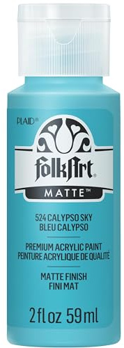 FolkArt Acrylic Paint in Assorted Colors (2 Ounce), 524 Calypso Sky
