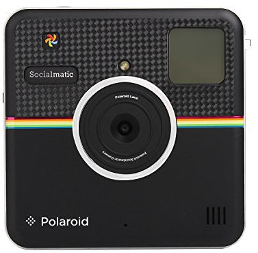 Polaroid Custom Designed Front Sticker for Polaroid Socialmatic - Glossy Carbon Fiber Look