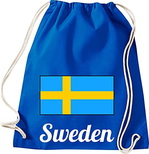 Gym Sack Turnbeutel Beutel Tasche Rucksack Land Sweden Schweden, Royal