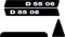 Deutz D5506 Aufkleber Logo Emblem Sticker Label lang