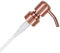 ALTGLAS Soap Dispenser Pump Head 'Zagreb' - Spare Replacement for Standard Neck Size - 26-28 mm Thread From Stainless Steel (Copper)