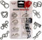 Gifton - Knobelspiele Drahtpuzzle Aus Metall Rätsel Knobelei IQ-Spiele Set - Geschenk Für Kinder Jungen Mädchen Männer Frauen Erwachsene Geburtstags Geschenk Weihnachtsstrumpf Füller (8 Stück)