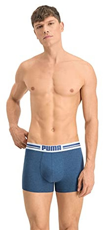 Puma Boxer sous-vêtement, Bleu Marine, M (Lot de 2) Homme