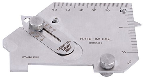 Misuratore per Test a Calibro Misuratore per la Saldatura MG-8B Pollici e Metriche con Slot Misuratore Spessori Saldature