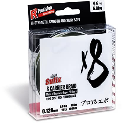 Sufix - X8 Braid – Stealth Green – 0,285 mm – 300 m – Asu640448 – 22,5 kg/50 lbs