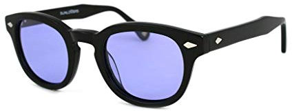 XLAB 8004 Occhiali da sole stile moscot, 48mm, Nero/Lilla, Unisex