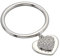 Michael Kors Women's Precious Metal-Plated Sterling Silver Pav¿ Heart Ring Silver 8