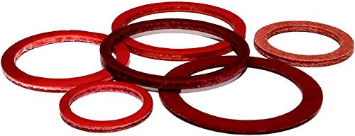 Dichtringe 13x17x1,0 DIN 7603 A Vulkanfiber 10 Stück Dichtung Vulkandichtung Dichtungsring Vulkanfiberring Faserdichtung