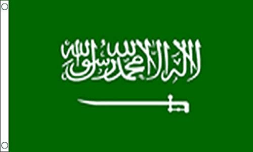 FlagSuperstore Saudi-Arabien-Flagge, 1,5 x 0,9 m, 100% Polyester mit Ösen