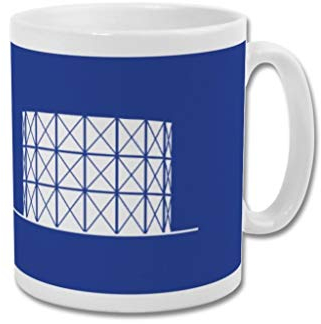 GroundDesigns Bristol Rovers Design Graphique Football Cadeau - Imprimé ou Mug - Eastville Gasometers