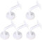 DOITOOL 5PCS Stainless Steel Handrail Brackets for Staircases Wall Mounted Railing Bracket for Wood or Metal Railing (White,6x10x5cm)