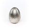 ecosoul Dekoration zu Ostern Keramik Ei Osterei Silber Ostern Osterdeko Dekoration silbernes Ei 12cm hoch