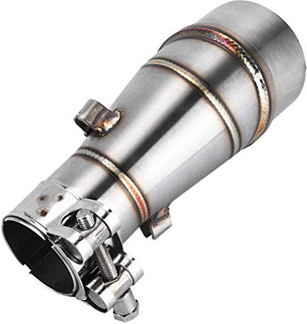 Akozon Motorcycle Exhaust Mid-Pipe Middle Pipe Link Connect Adapter Adjustable With Clamp Fit for Z250 2013-2016 ninja250r 2008-2012 Middle Pipe Moterbike Exhaust