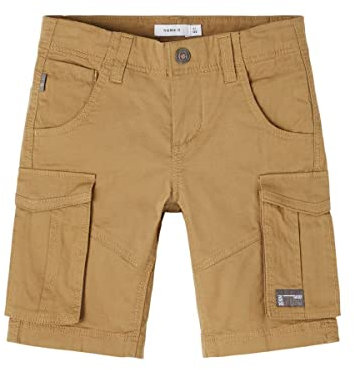 NAME IT Jungen Nkmryan Reg Twi L Shorts 6776-ba Noos Cargos, Kelp, 116 EU
