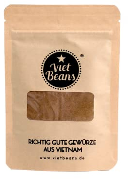 VietBeans Sternanis gemahlen, Sternanispulver aus Vietnam, 50g | Backgewürz für Lebkuchen, Plätzchen & Stollen, für Glühwein & Punsch, Gewürz für Pho & Currys, zu Weihnachten
