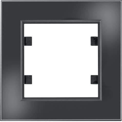 Lumina passion Rahmen 1-fach Glas schwarz WL9011 Hager Polo 8694407002099