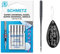 Super Universal (NonStick/Anti-Glue) Sewing Machine Needles, Size 70/10, Includes Large Needle Threader