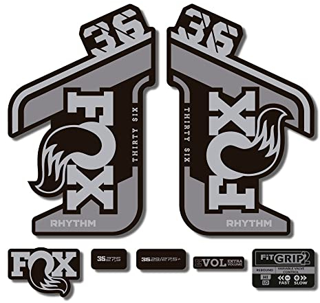 Adesivi compatibili con forcella bici Fox 36 Rhythm 2021
