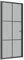 vidaXL Porta Interna 93x201,5 cm Nero Opaco Vetro e Alluminio