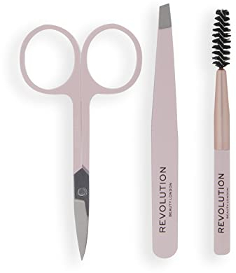 Revolution Beauty London, Brow Shaping Set, Eyebrow Grooming Kit, 3 Piece Set