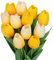 N&T NIETING künstliche Tulpen, 12 Stück Tulpen-Kunstblumen mit realistischem Touch, Kunstblumen für Hochzeitssträuße, Tischdekoration, Muttertag, Heim-Deko（Gelb und weiß）