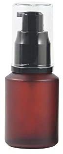 Flacons à Pompe vides Rechargeables en Verre givré pour crème, Lotion, Articles de Toilette, échantillons de Voyage avec Bouchon pour Maquillage cosmétique 30 ML