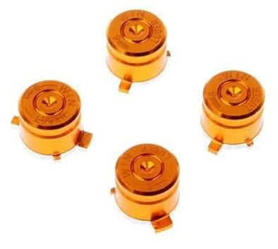 High-Tech Place Boutons métalliques en Aluminium pour PS4 9mm Mod Kits Bullet (Gold)