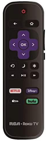 OEM Replacement Remote Control Compatible with All RCA Roku TV Smart TVs【Only Works with RCA Roku TV, Not for Roku Stick and Roku Box】 (Netflix/Disney Plus/Apple TV+ / Hulu)