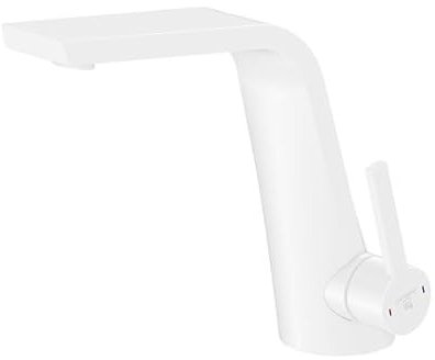 Steinberg Serie 260 Waschtischarmatur, ohne Ablaufgarnitur, Ausladung 158mm, 26010101, Farbe: weiß