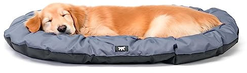 Ferplast Hundekissen Hundesofa Hundebette für Große Hunde Hundekorb Abnehmbarer Bezug Orthopädisches Hundebett Hundematratze Waschbar Hundematte Wasserdicht 110 x 70 x h 8 cm. Grau