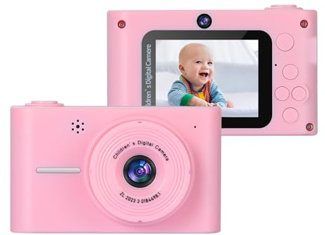 Andoer Appareil photo numérique compact (1080p), 20 MP, écran de 2 pouces, zoom 8x, idéal pour les garçons, les filles et les débutants, cadeau d'anniversaire