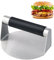 Elitecran 5.5 Inch Round Stainless Steel Smash Burger Smasher Pattie Press， Professional Smashed Burger Patty Former, Bacon Meat Press with Silicone Handle for Flat Top Grilling, Steak, Hamburger