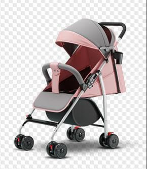 OHMG 2in1 Kinderwagen mit Gummireifen,22 kg,Wanne mit Memory-Knöpfen,Sitz mit Liegefunktion Wendbar Höhenverstellbar,Teleskopgriff,Klein Zusammenklappbar Kinderwagen,5-Punkt-Gurt