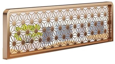 Plancha de oro rosa para comedor, oficina y hotel, 80 x 30 cm, elegante y funcional, separador de habitaciones para mayor privacidad y decoración, destacado, ligero y fácil de instalar, perfecto