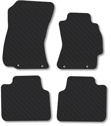 Subaru Outback (2009-2014) 5mm Rubber Car Mats | Heavy Duty Rubber Tailored Fit Floor Mats Full Coverage Durable Waterproof Accessories Easy Clean Anti Slip Made in the UK