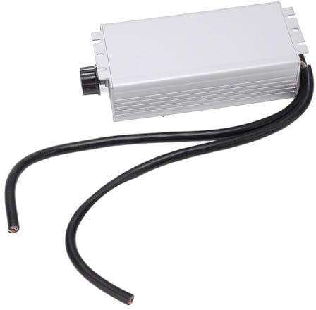 Steowsey Motor Speed Controller, 2.2KW 3 Phase Aluminum Alloy 380V Variable Electronic Speed Regulator for Purification Axial Fan