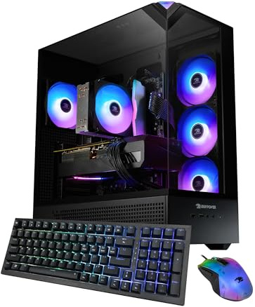 iBUYPOWER Element Black Gaming PC Desktop Computer Intel Core i5 14400F CPU, NVIDIA GeForce RTX 5060Ti 8GB GPU, 16GB DDR5 RGB 5200MHz RAM, 1TB NVMe SSD, Windows 11 Home, Tastiera, Mouse - EBI5N56T02