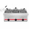 Freidora comercial de doble tanque – Freidora de gas de gran capacidad de 10L/20L/30L con cestas de acero inoxidable para cocina de restaurante y hogar multifunción (30L)