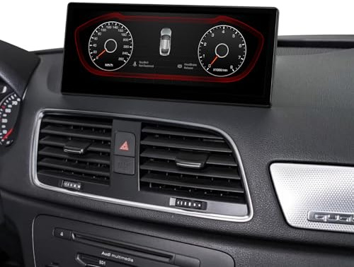 XTRONS 12,3 Zoll HD IPS voll laminierter Bildschirm Android Autoradio Octa Core 4+64GB Eingebautes 4G LTE WiFi USB Car Play Bluetooth GPS Optional OBD DAB für Audi Q3 SQ3 RSQ3 with MMI RMC/3G+ System