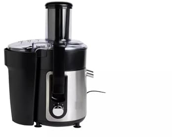 Juicer, Black and Stainless Steel, Wide Feed Chute, Centrifugal Juice Extractor with Variable Speed Control - JE3700-GS Electric